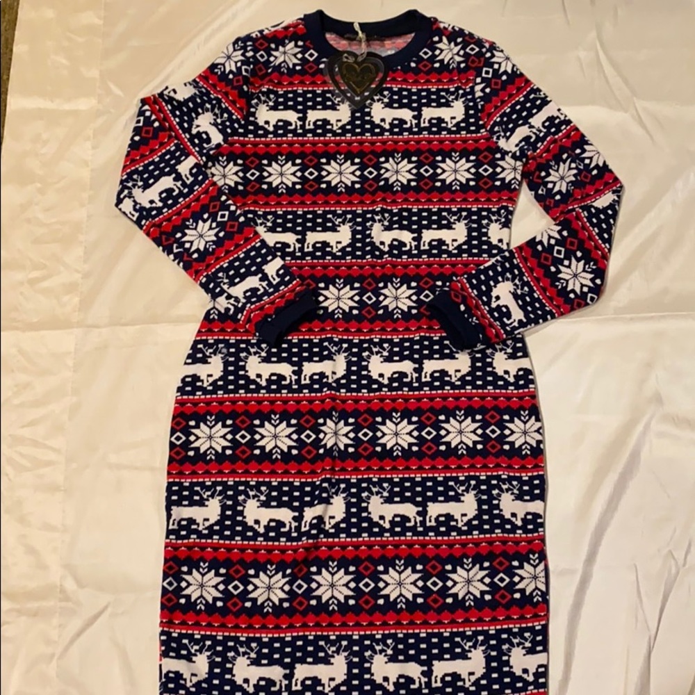~Club L~ Holiday Print Dress